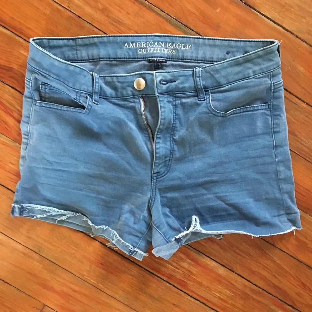 America eagle stretch blue shorts